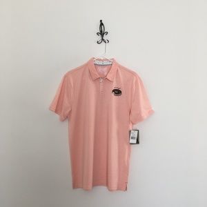 Retrofit Pink Donut Logo Polo Shirt Size M